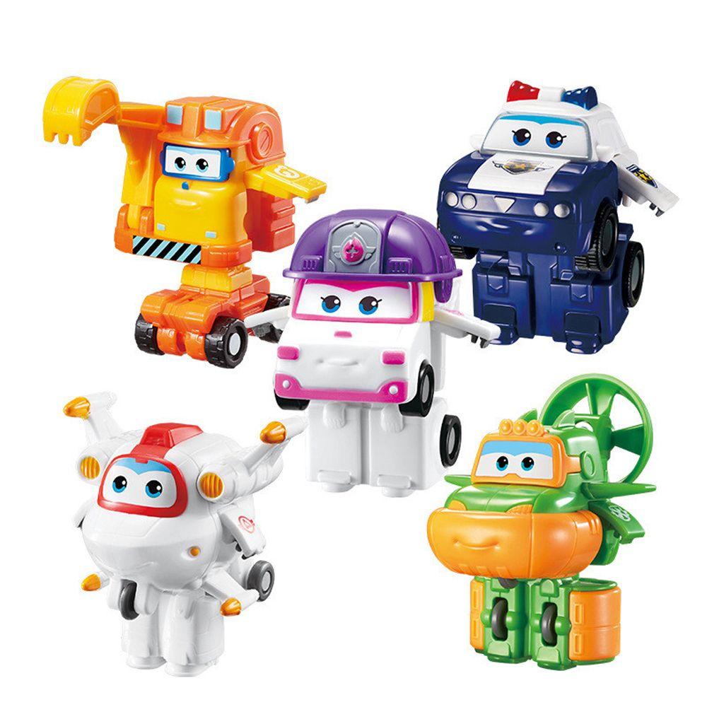 NEEDWAY Super Wings Anime Animasi Mini Jett Dizzy Donnie Plane Robot