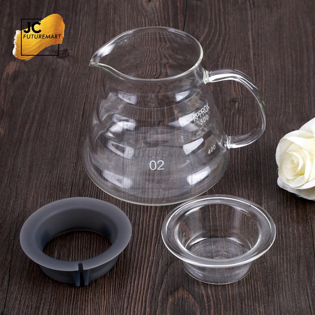 V60 COFFEE SERVER 02 600ml | GLASS SERVER KOPI POUR OVER