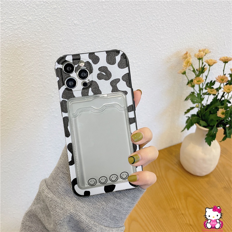 Soft Case Tpu Transparan Motif Leopard Slot Kartu Untuk Vivo Y21S Y21T Y20S Y20A Y20G Y17 Y20S Y12 Y12A Y30G Y11Y12i Y21 Y15 Y33s Y21S