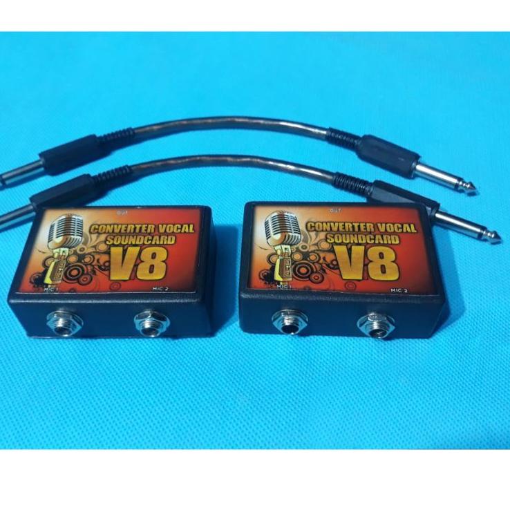 Buruan Beli MZYFE Converter Vocal Untuk Soundcard V8, Untuk Menambah 2 Input Mic Dimamic 80 Model Ba