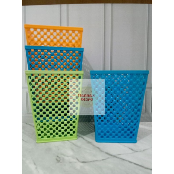 Keranjang pensil pulpen/keranjang atk/keranjang serbaguna plastik