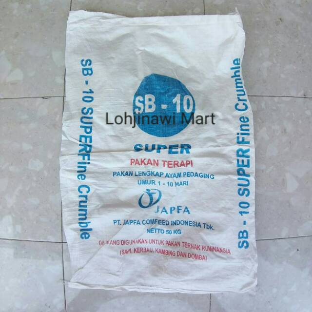 Karung Bekas Pakan Ayam