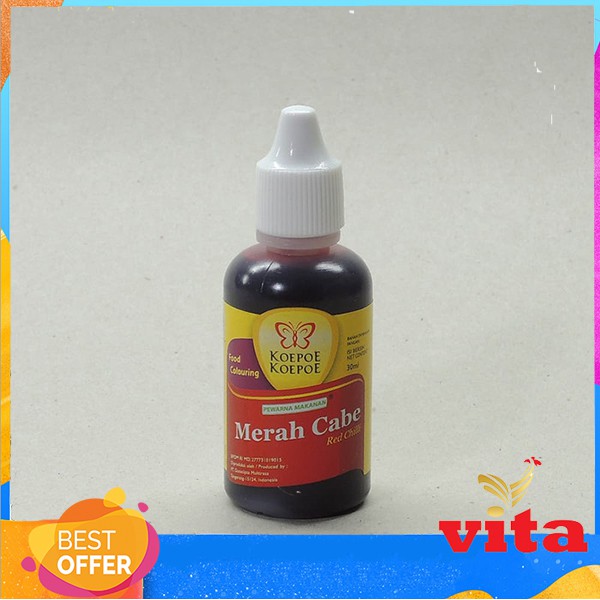 

Koepoe Koepoe Merah Cabe Pewarna 30ml