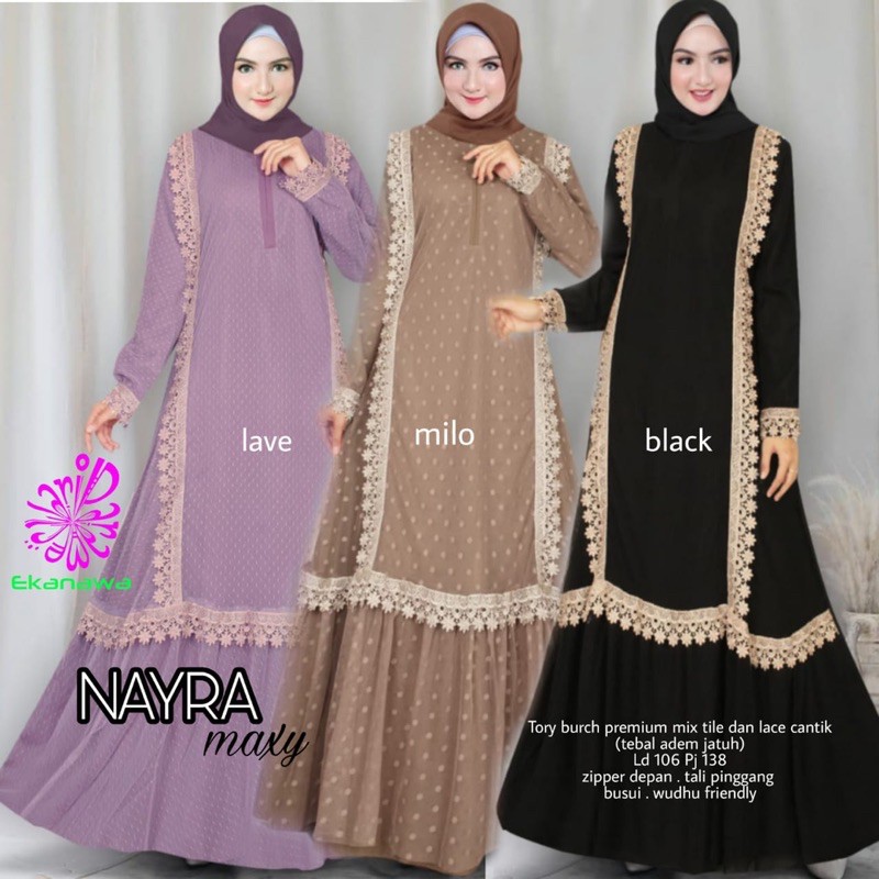 Nayra Dress Toryburch Tile Polkadot