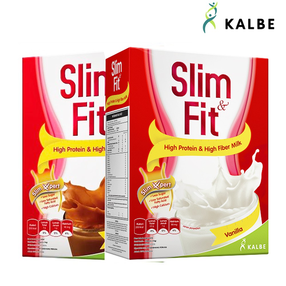 Slim &amp; Fit Meal Vanila Coklat 6x54gr - Diet Solution Nutrisi Pengganti Makan