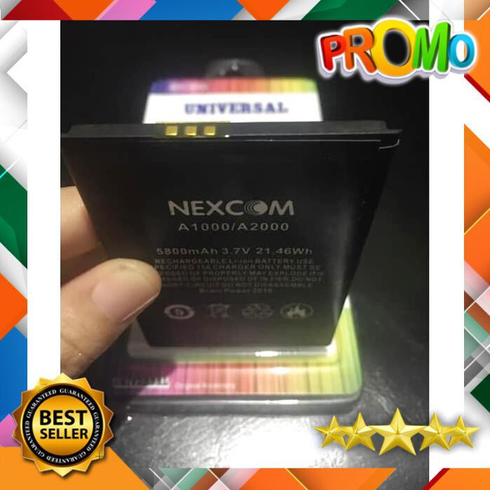 BATERAI NEXCOM A1000 A2000 5800MAH DOUBLE POWER NEXCOM