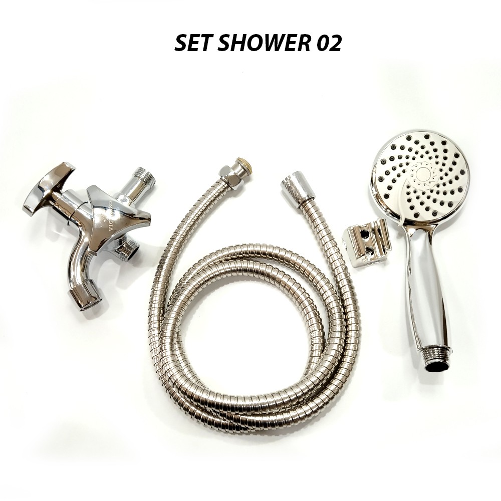 Paket Set Shower Kamar Mandi / Hand shower paket murah + Kran cabang