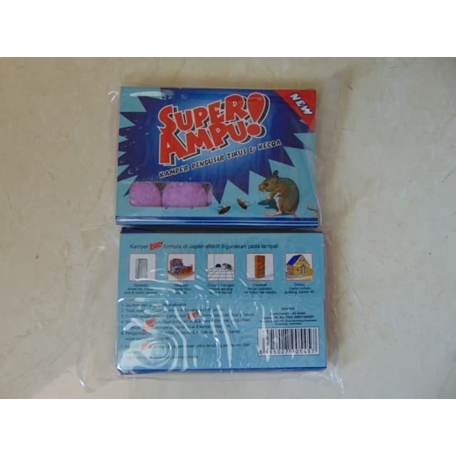 Kamper Pengusir Tikus Dan Kecoa Super Ampuh Kemasan 1 Pack Isi 12 Pcs