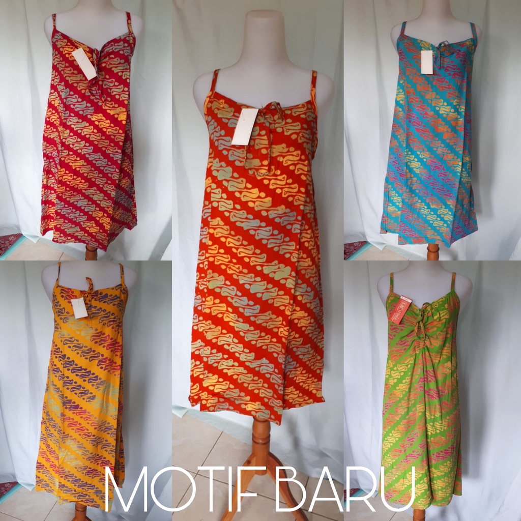 Daster Singlet Tanpa Lengan Leonia Gandul Seksi BATIK SOLO MURAH PREMIUM PENDEK