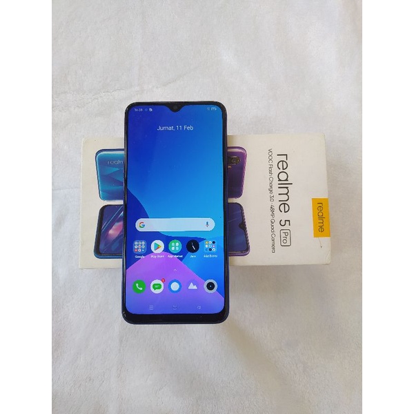 Realme 5 pro Ram 4/128Gb Fullset Termurah Bergaransi