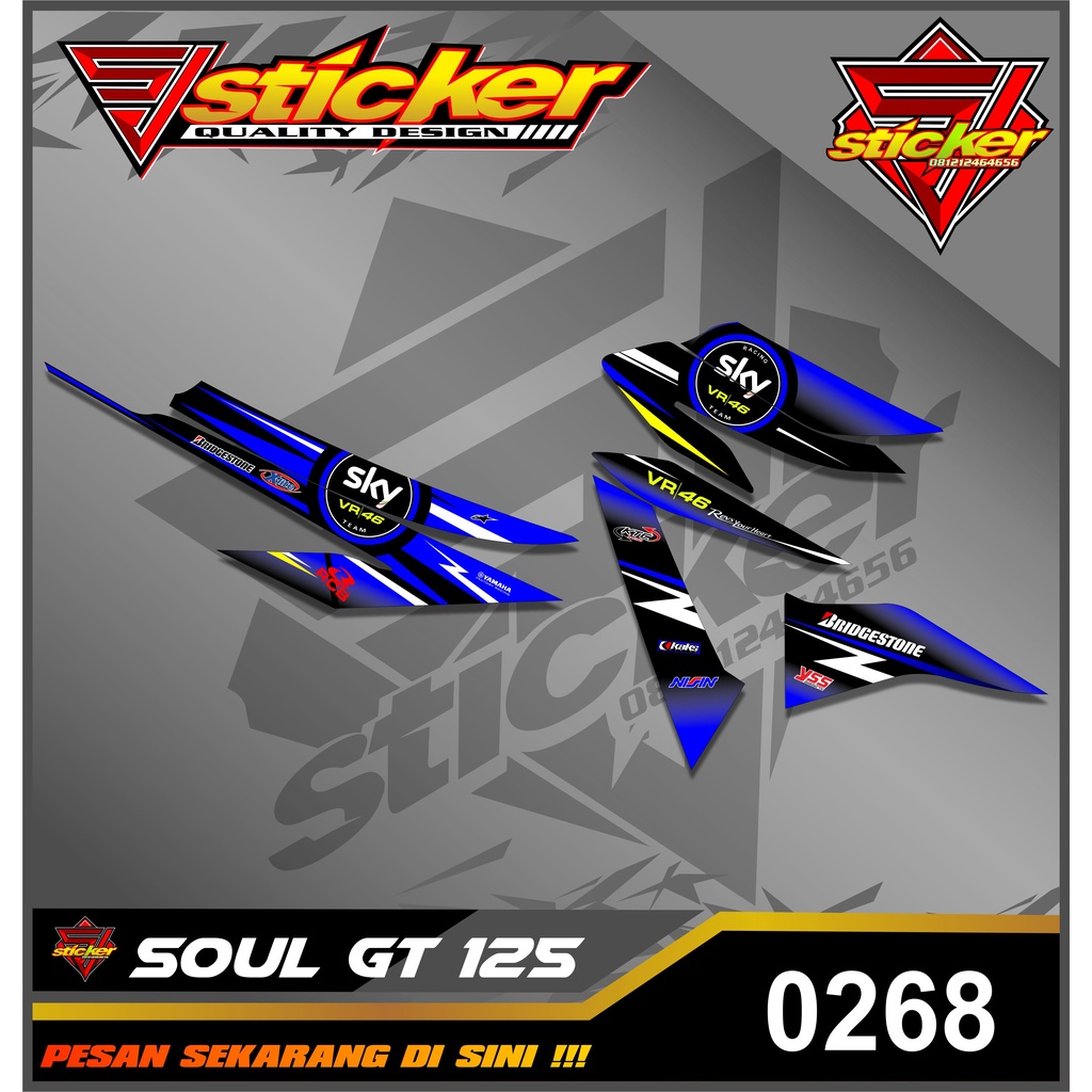0268 Striping Soul GT 125 List SKY VR46