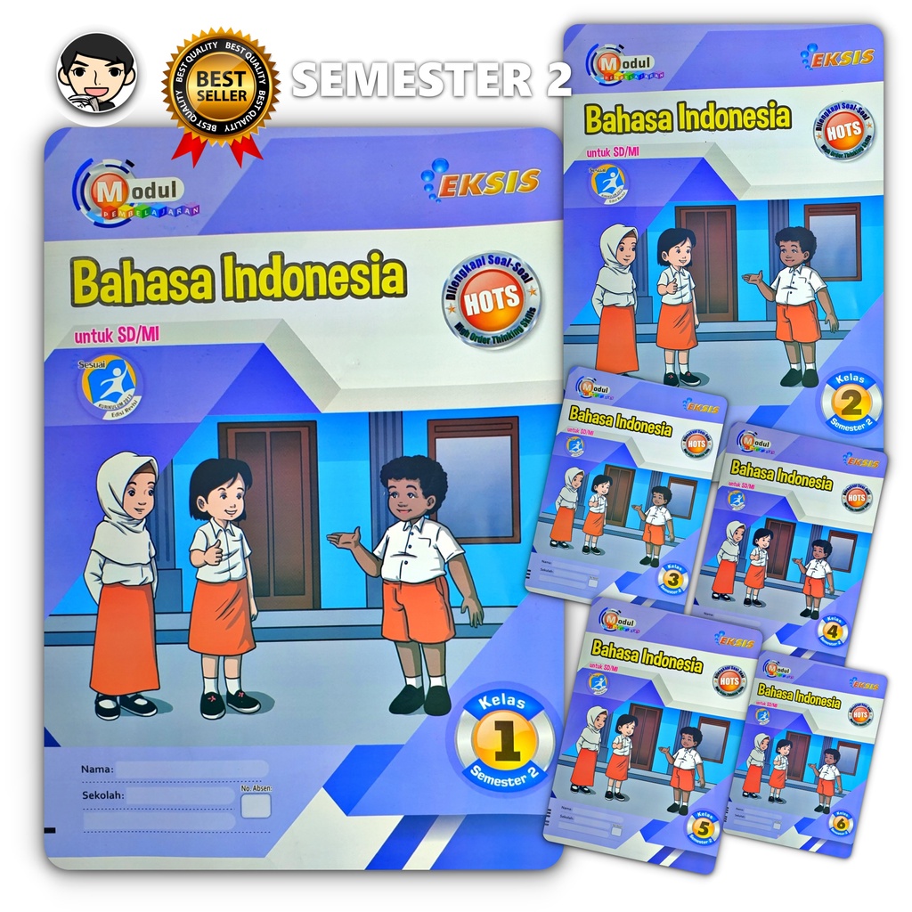 LKS BAHASA INDONESIA SD/ MI KELAS 1 2 3 4 5 6 SEMESTER 2 | EKSIS