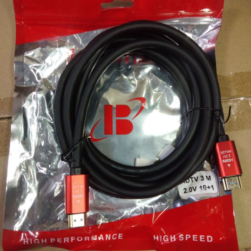 Bestlink Kabel HDMI 3Meter Versi 2.0 Gold Plate