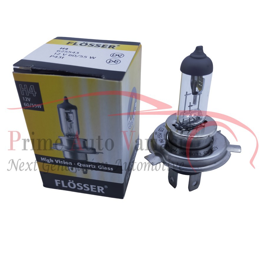 BOHLAM LAMPU HALOGEN 12V FLOSSER GERMANY H4 HB3 HB4 H11