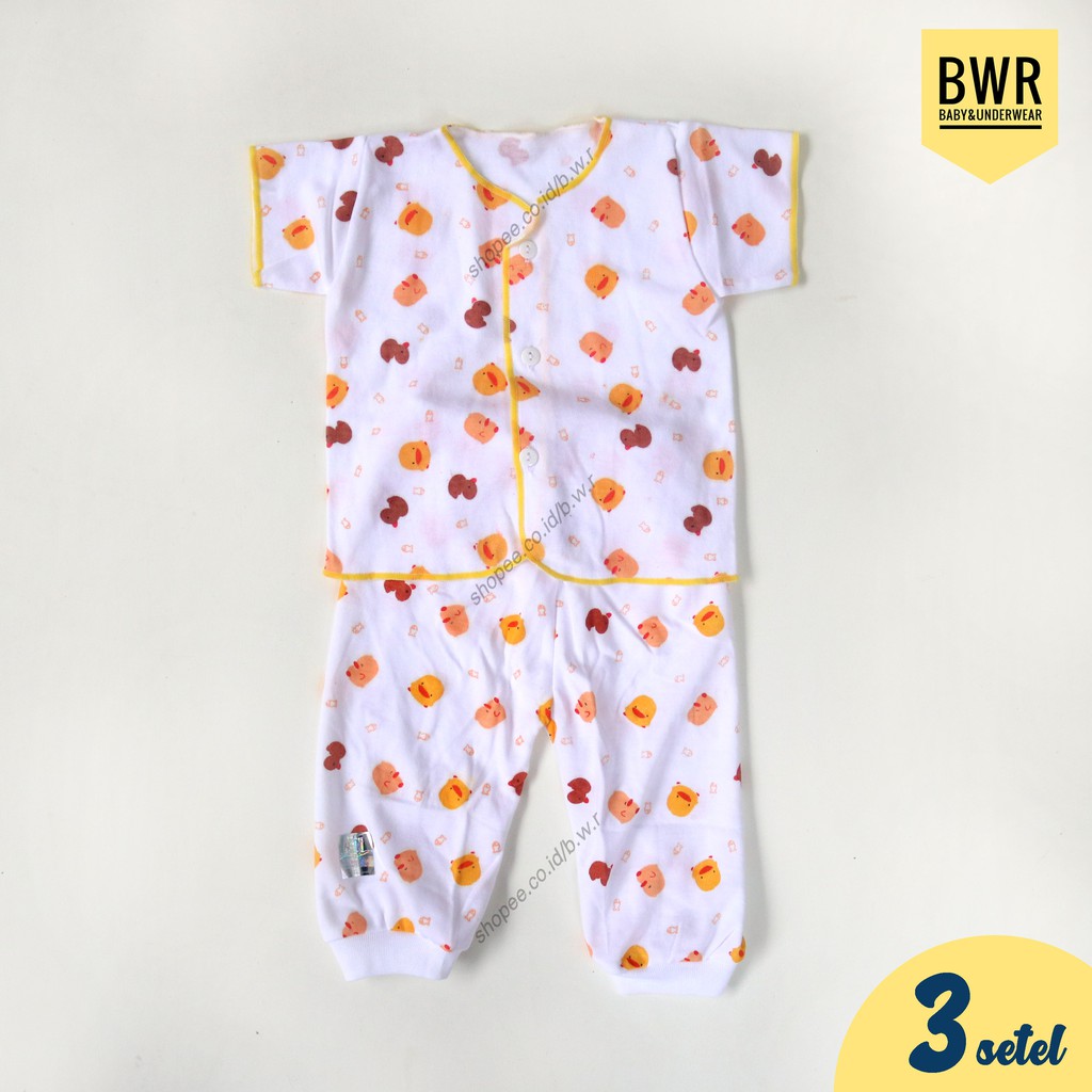 [ 3 setel ] CPR Setelan Shankusen Baju PENDEK + Celana PANJANG | Setelan Bayi Newborn - Bwr IX