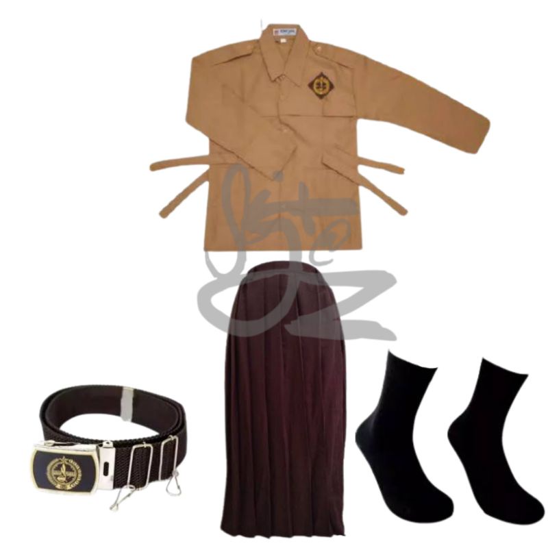 Setelan Pramuka SD Cewe Panjang non topi