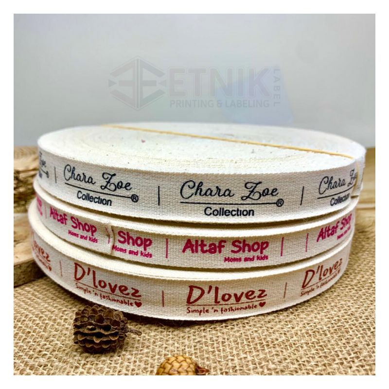 

label katun label baju label sablon katun sablon label custom label merek