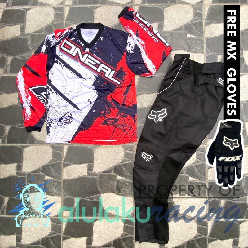 Jersey &amp; Celana MX Trail Motocross - Paket Bundling ONCT0101-F41