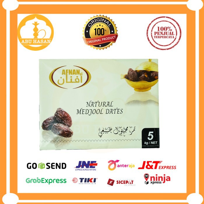 

Kurma Medjool Afnan Palestine 5kg Premium Quality/ Kurma Medjool 5kg
