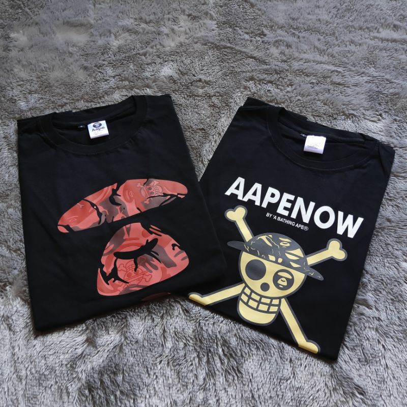 Kaos Tshirt Bape Aape One Piece Parody