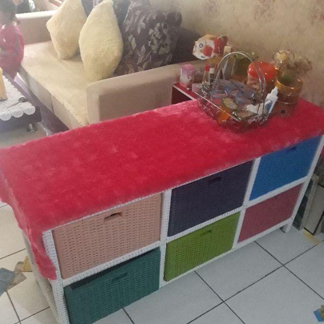 Taplak Meja/ Alas Dashboard Bulu 50*170