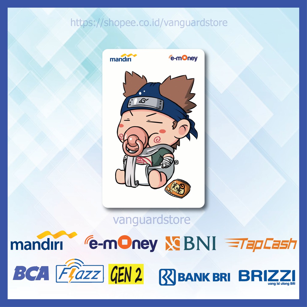 KARTU E MONEY E TOLL TAKATA SAIKEN CHIBI ANIME JEPANG EMONEY MANDIRI FLAZZ BCA BNI TAPCASH BRIZZI