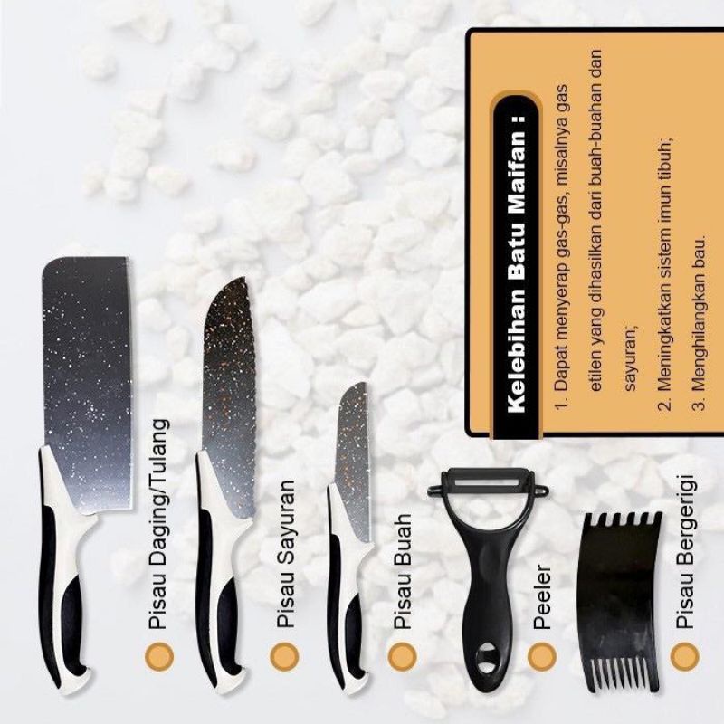 pisau dapur set pisau keramik