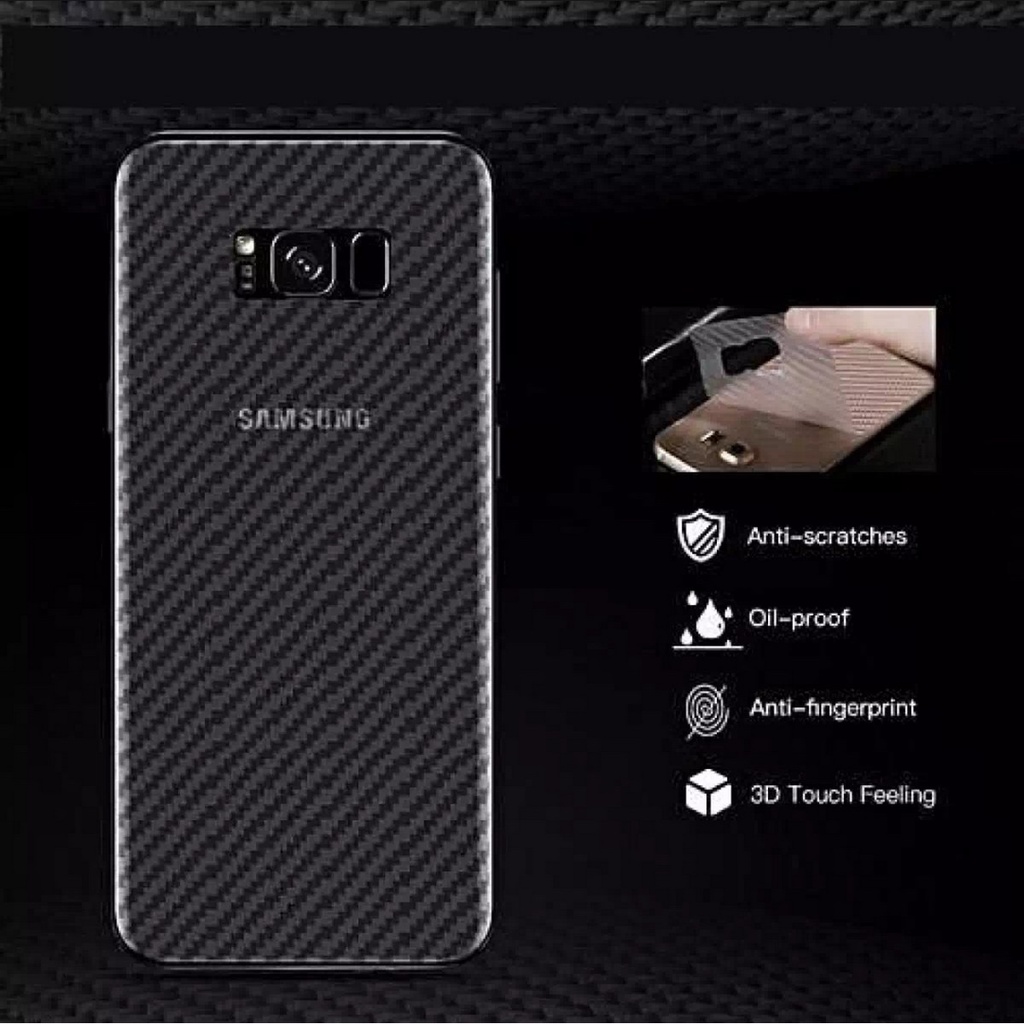 Back Skin Carbon Samsung S8 Plus - Skin Carbon Samsung S8 Plus