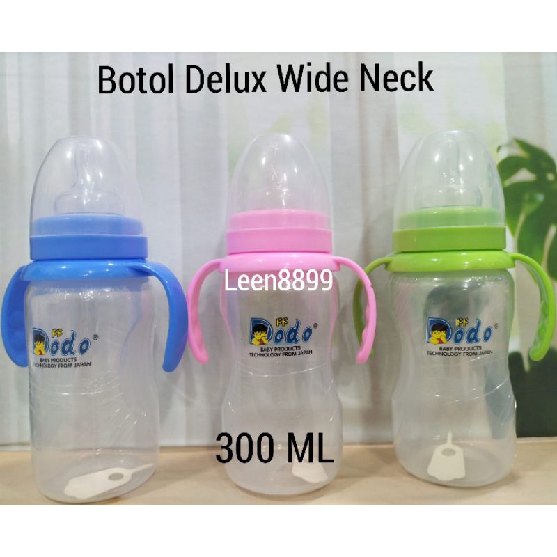 Botol Susu Jumbo Dodo+Pegangan 300ML /180MlBPA Free/Deluxe Bottle With Handle DBP011