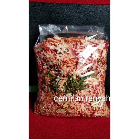 

seblak kerupuk bintang original extra daun jeruk isi 1000 gram/1 kg kriuk-kriukkk