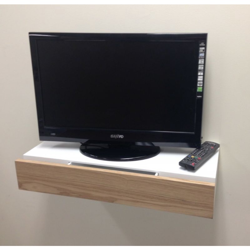 Ambalan Layang Laci Rak Dinding Gantung Modern Minimalis TV LED Meja Samping