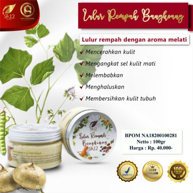 Bisa Cod ✅ Gratis Hadiah ✅ Lulur Perontok Daki Lulur Bengkoang Lulur Purbasari Lulur Rempah Bengkoan