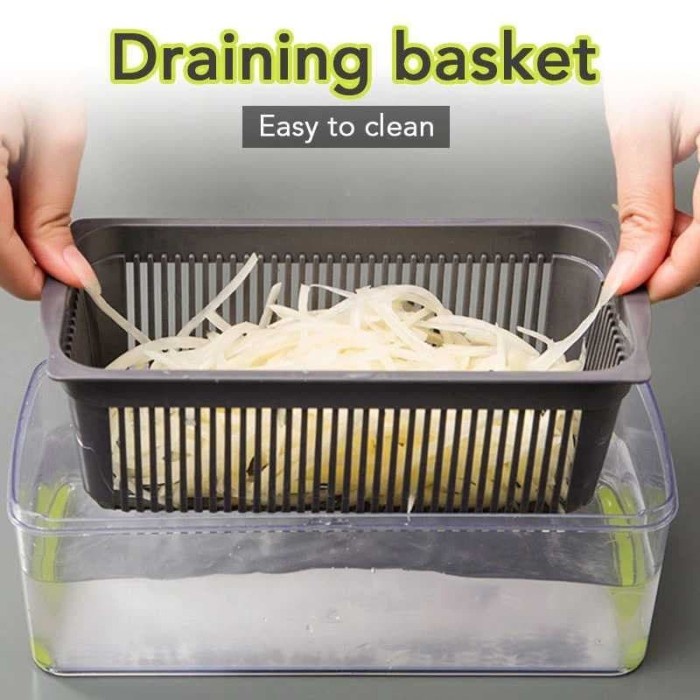 BAROKAH GAMIS NICER DICER 2 UPGRADE PLUS DRAINING BASKET BASKOM PEMOTONG SERBAGUNA