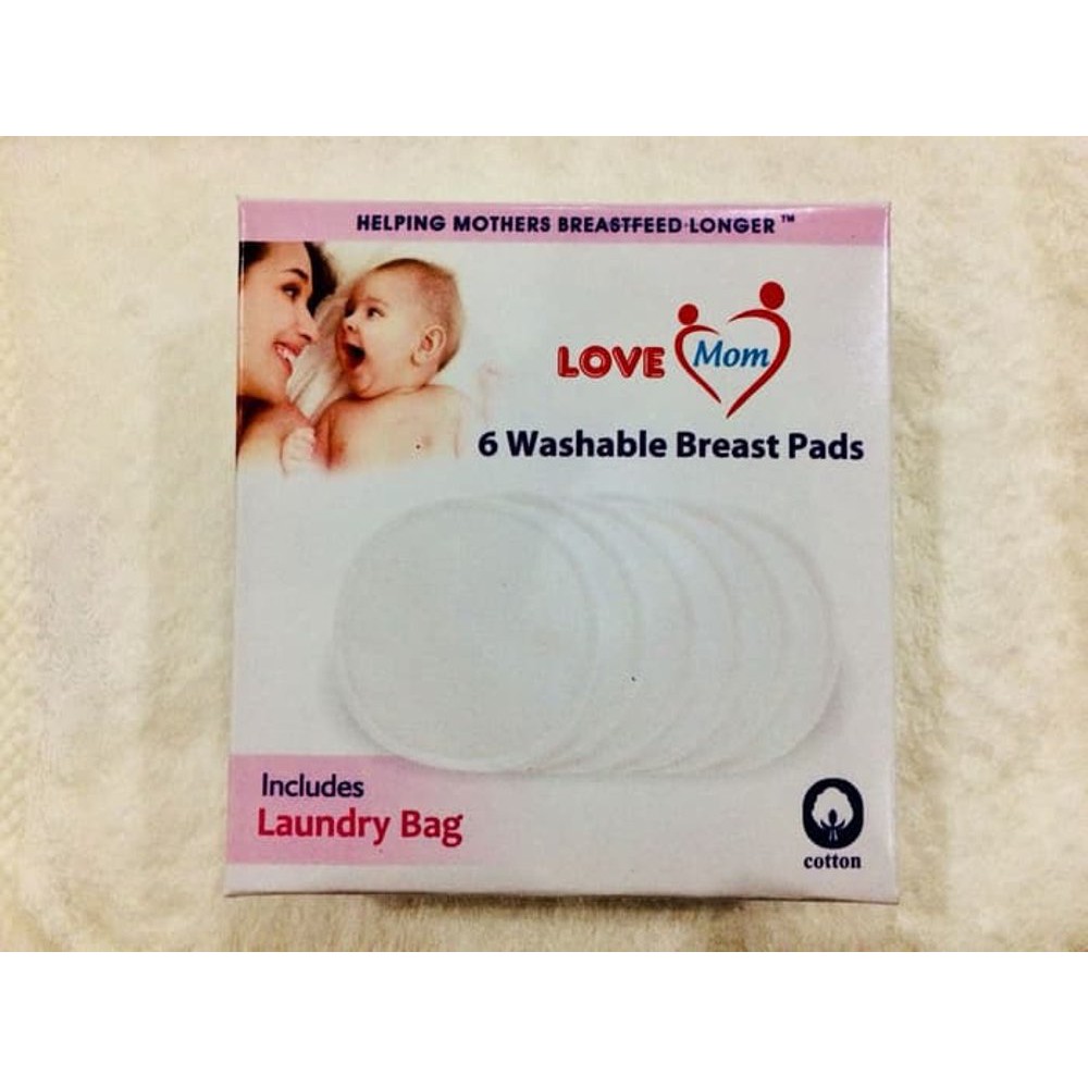 Avent/Love Mam Washable Breastpads (isi 6 pcs) with laundry bag Breastpad CBKS