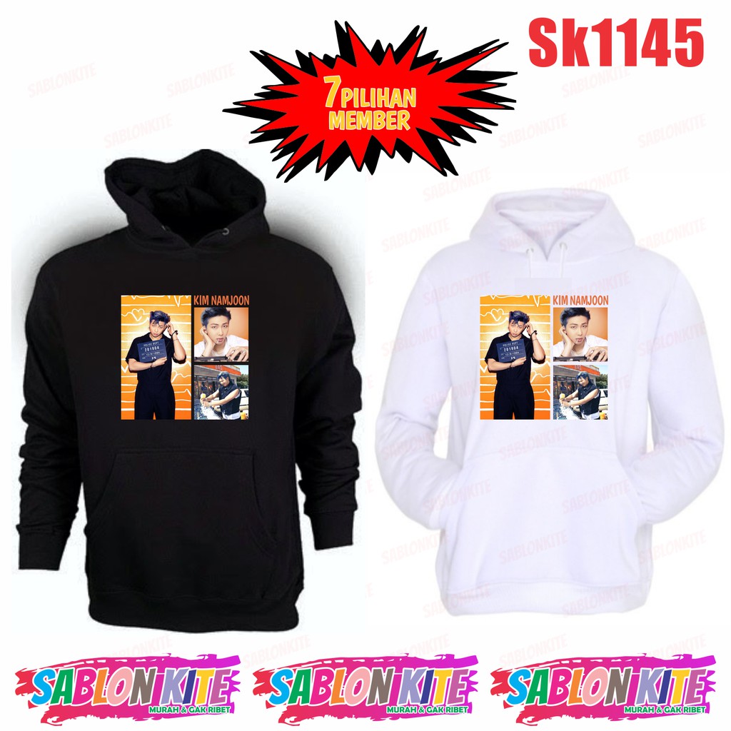 MURAH!!! HOODIE KPOP TIAP MEMBER BUTTER SK1145 ADA 7 MEMBER FLEECE