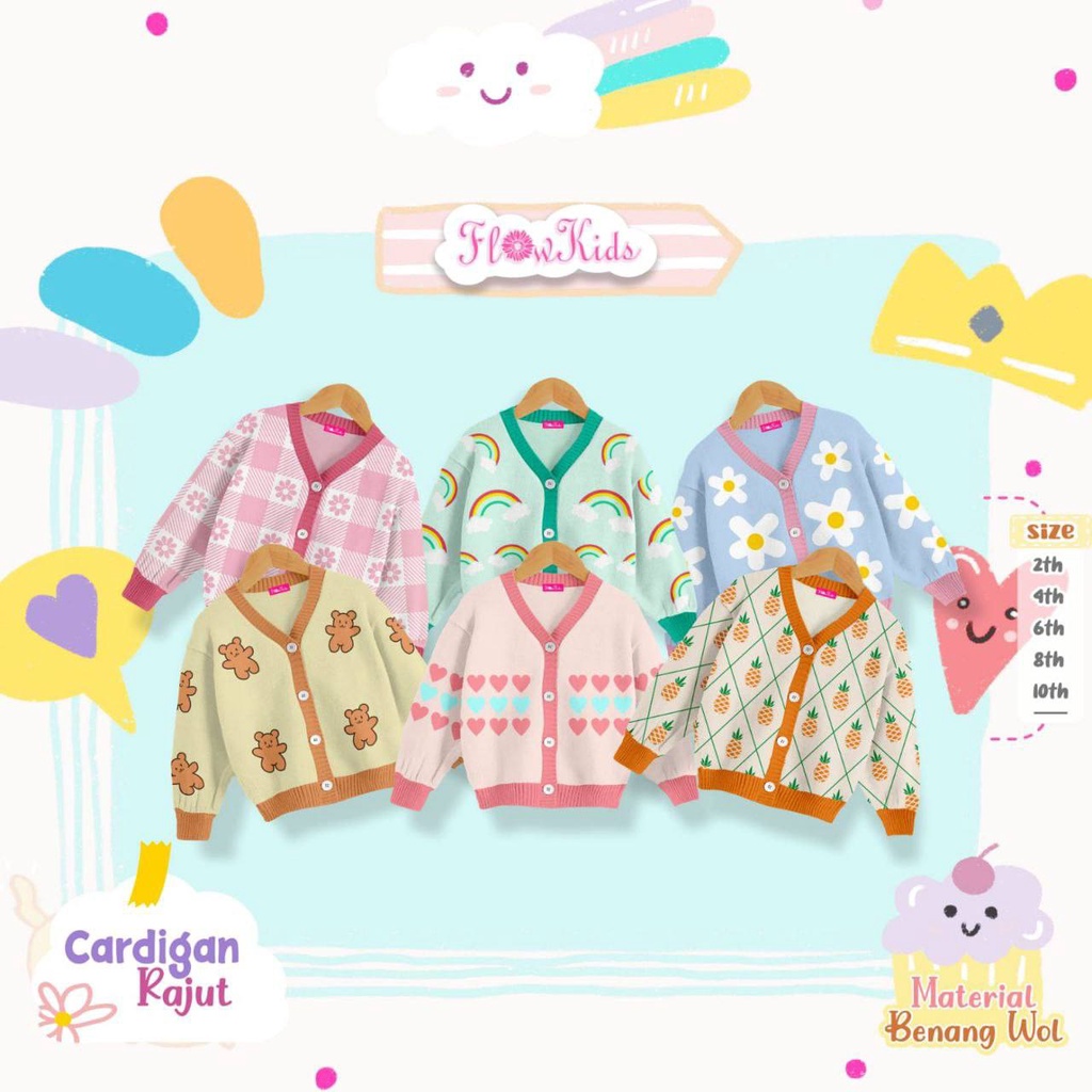 Cardigan anak Rajut by Flowkids