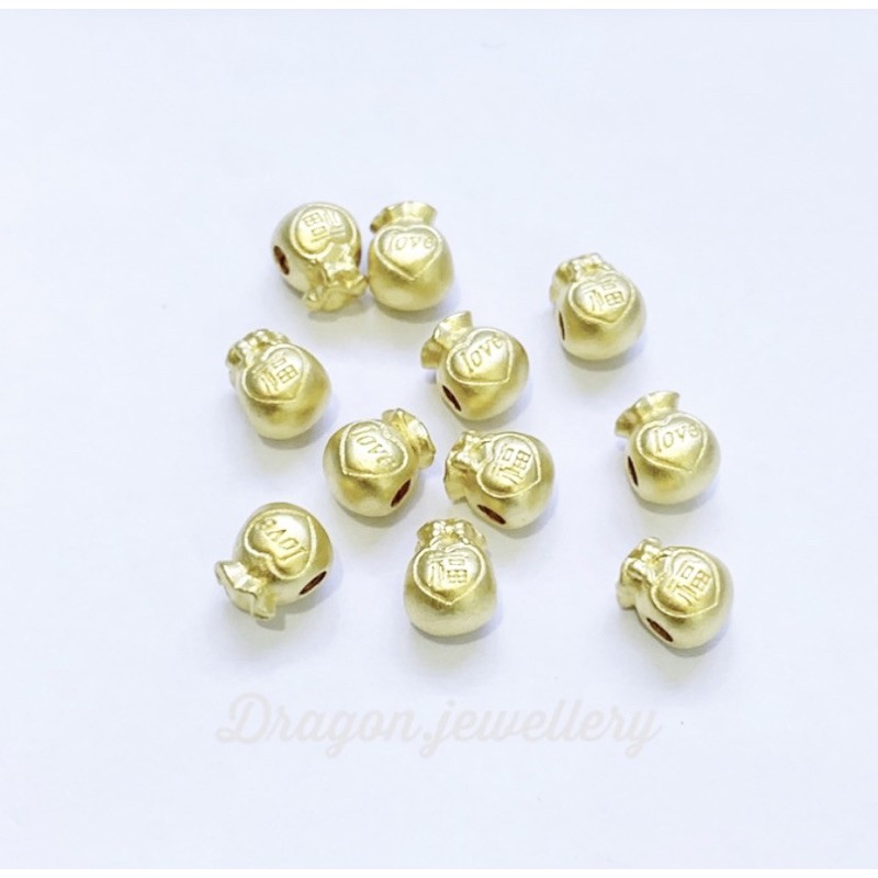 charm hongkong emas 24K kantong emas