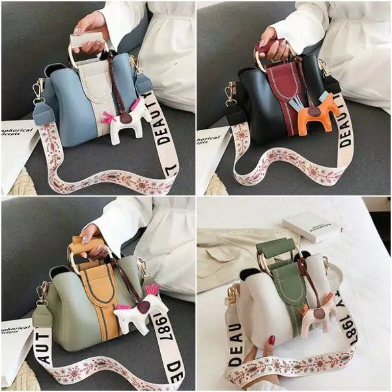 BJ1482 BEIGE/BLACK/BLUE/GREEN TAS SLEMPANG JINJING TOTEBAG HANDBAG TAS WANITA FASHION IMPORT MODIS ELEGAN TERMURAH TERLARIS TERBARU BAGSTORE JAKARTA TAS BATAM VC83658 ELJ482 CR7314 BQ2685 LT1038 JTF76543 GT1641