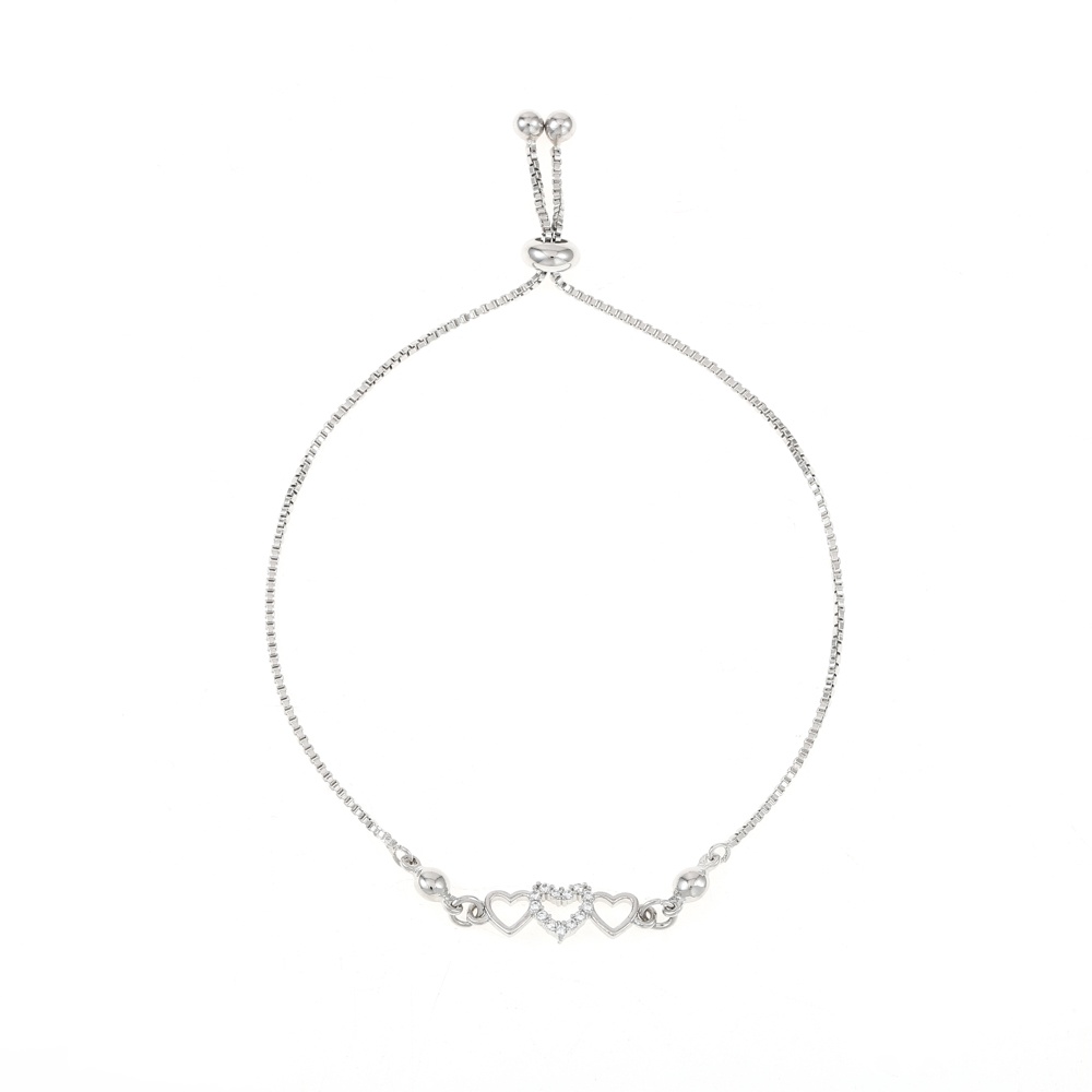 D.G.C Gelang Berbentuk Hati Aksesoris Wanita Bell Gelang Fashion  Stainless Steel D324