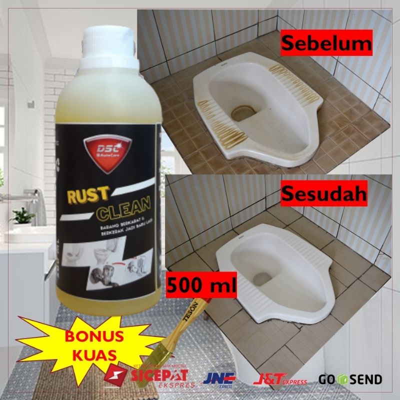 Cairan penghilang karat, perontok karat dan kerak pada besi, stainless, kompor, keramik, wastafel dll