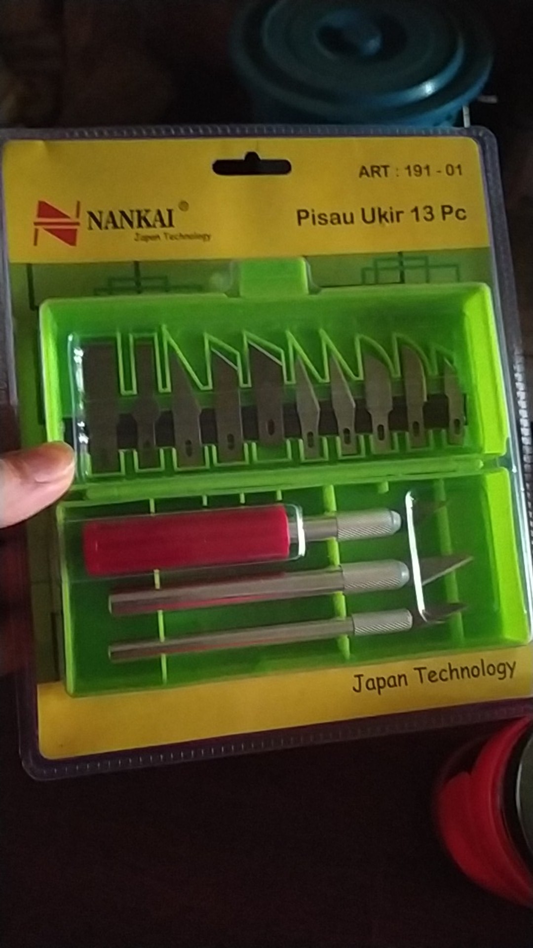 Pisau Ukir Set Isi 13pcs Art:190-01 Nankai / Hobby Knife / Alat Ukit