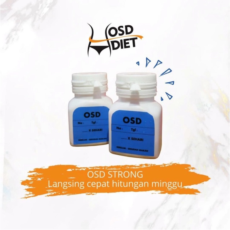 OBAT DIET OSD Strong & Extra Strong | ampuh turunkan 5-10kg sebulan