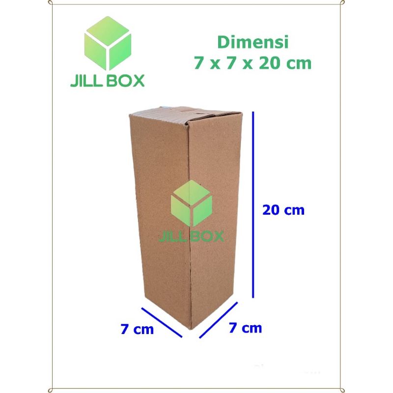 Kardus/Karton/Box Uk 7x7x20 untuk packing