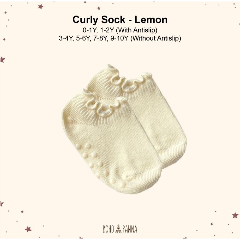 BOHOPANNA CURLY SOCK 0-10 TAHUN KAOS KAKI ANAK BOHO BABY KAOS KAKI BAYI