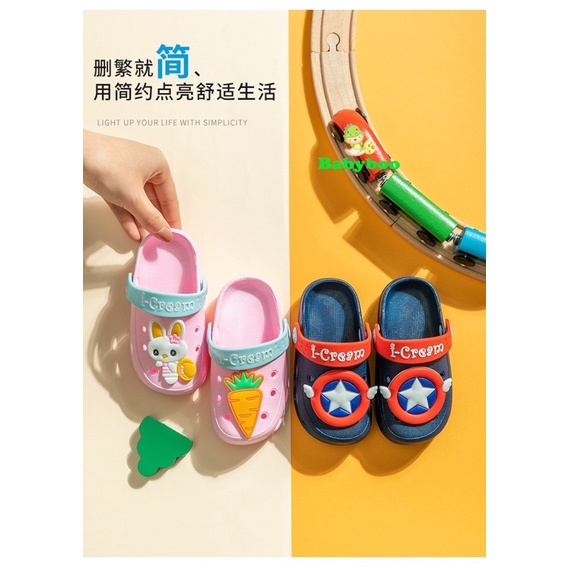 Sandal Crocs Anak/Balita Sandal Karet Anak