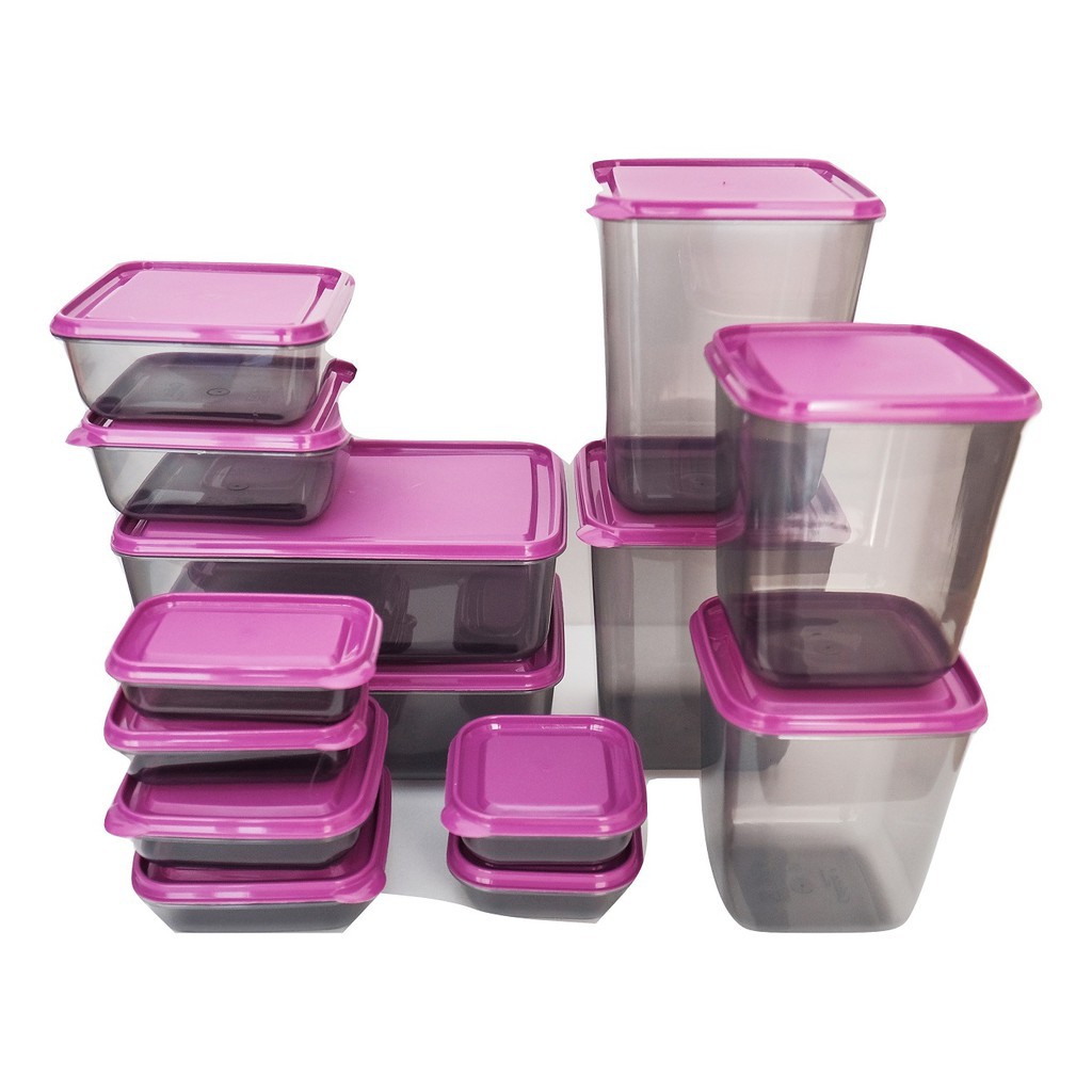 TOPLES CALISTA OTARU SMOKE 14PCS TOPLES KULKAS SERBAGUNA SET FOOD CONTAINER/CALISTA FOOD GRADE/FOOD PREPARATION/FOOD ORGANIZER/FOOD STORAGE/OTARU SET 14 PCS