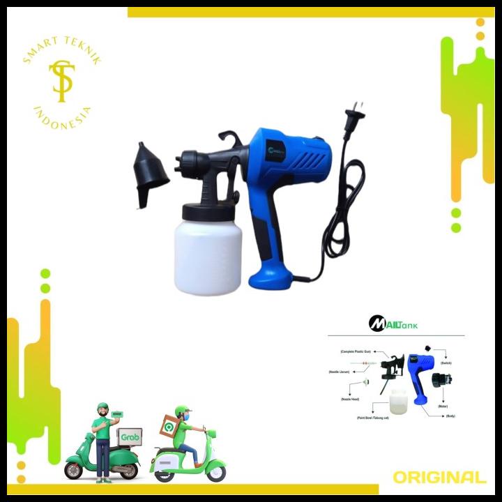 Semprot Cat Elektrik Spray Gun Air Gun Mailtank Sh-205 Spray Gun