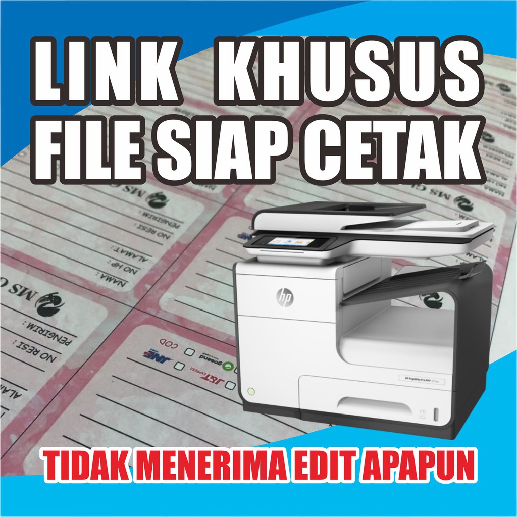 

cetak aja sticker stiker label pengiriman olshop custom 15x10 cm