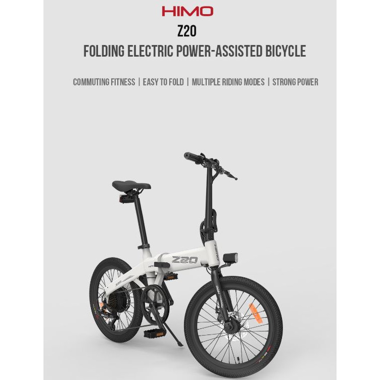 Sepeda Lipat Listrik Xiaomi Himo Z20 WHITE - READY STOCK