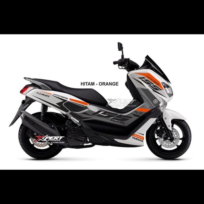 Cuting stiker NMAX striping orange hitam striping nmax stripping nmax